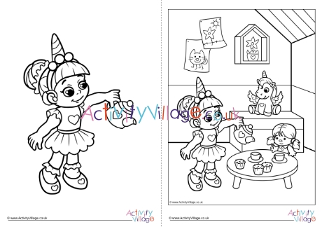 Children With Disabilities Colouring Page 8