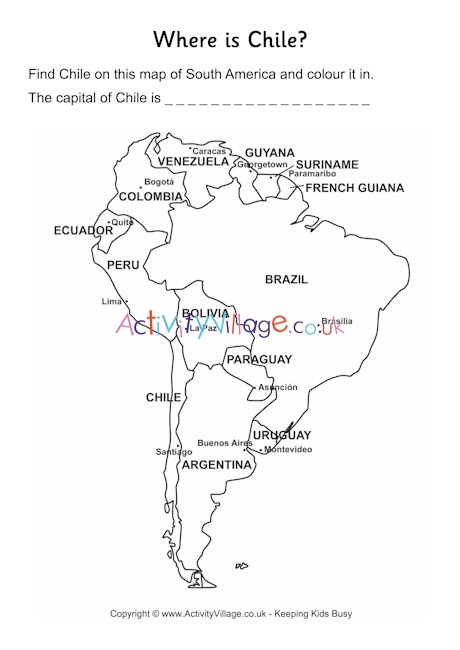 Chile location worksheet