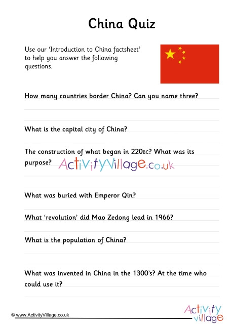 China Quiz