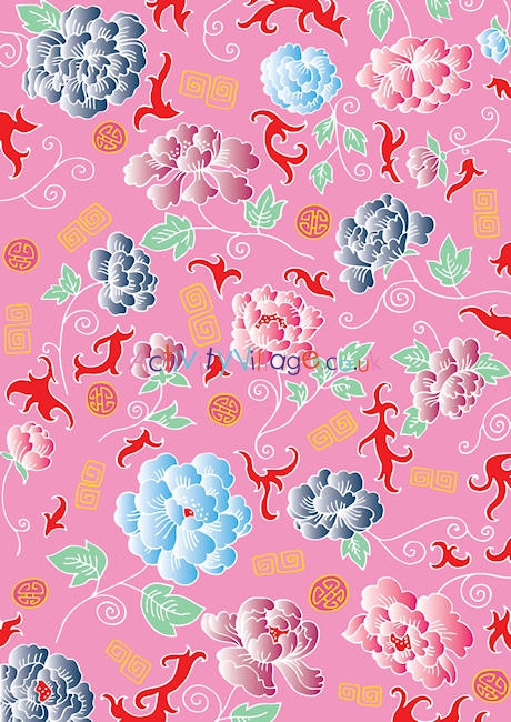 Chinese carnations scrapbook paper
