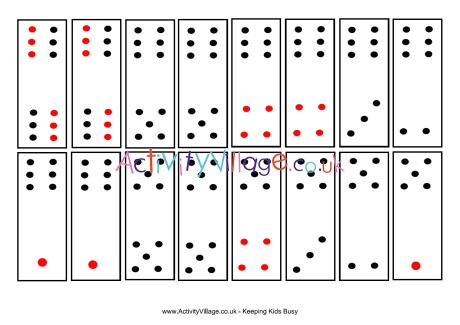 Chinese dominoes printable