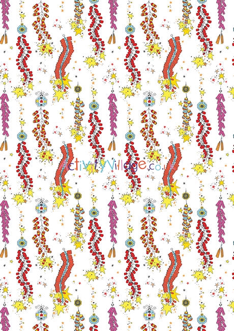 Chinese firecrackers scrapbook paper