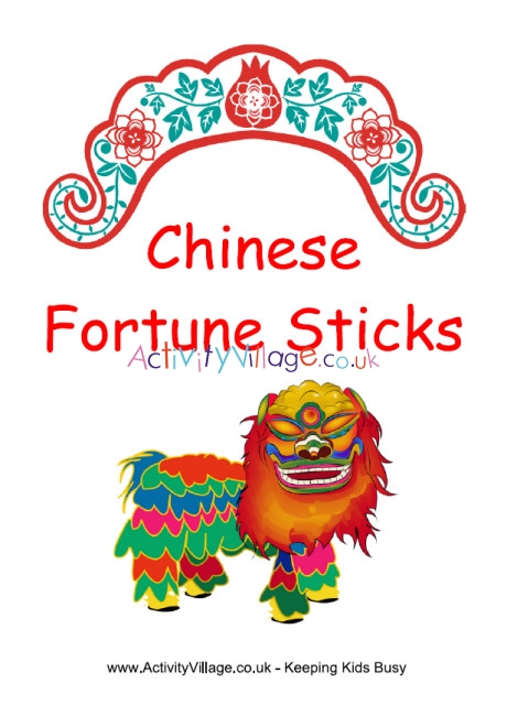 Chinese fortune sticks