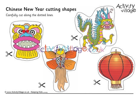 Chinese New Year cutting shapes