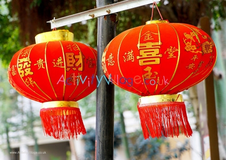 Chinese New Year lanterns poster