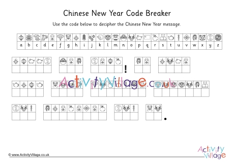 Chinese New Year message code breaker 2