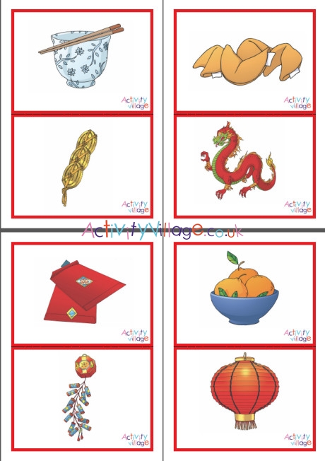 Chinese New Year picture flash cards