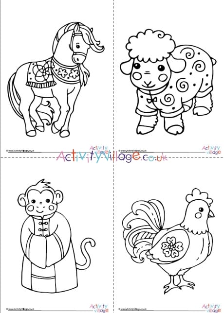Chinese new year zodiac animals