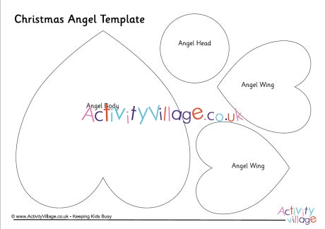 Christmas angel template