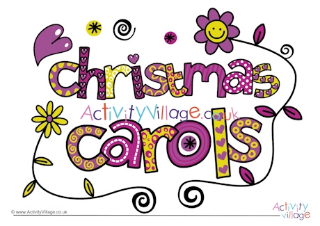 Christmas carols poster