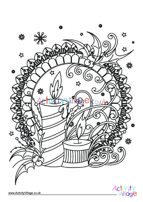 Christmas Colouring Design 1