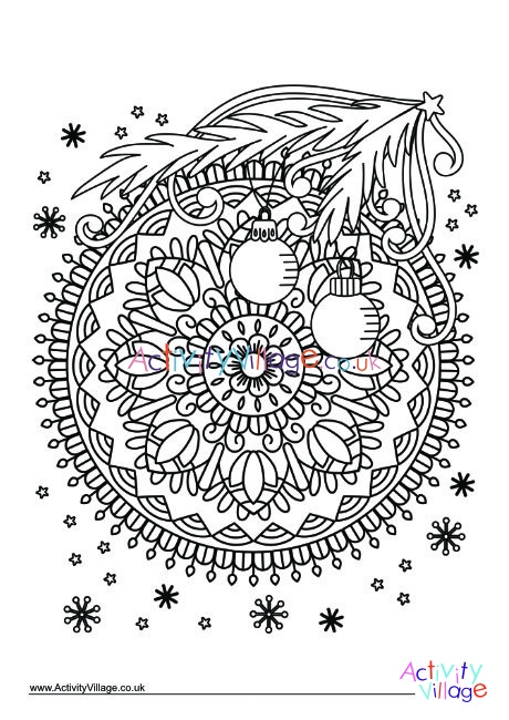 Christmas Colouring Design 6