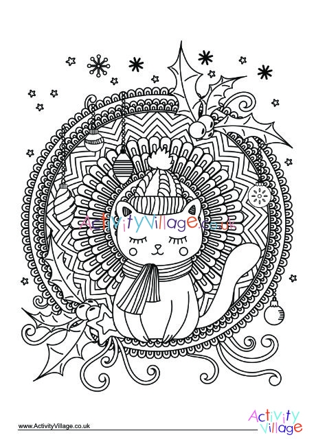 Christmas Colouring Design 7