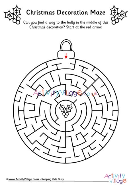 Christmas decoration maze 4