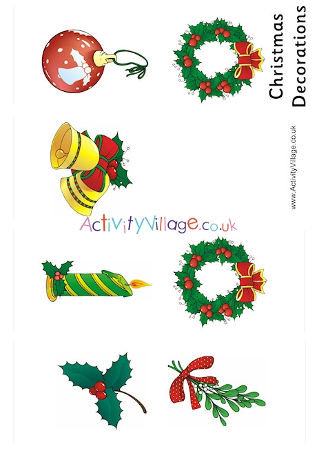 Christmas Decorations Labelling Booklet