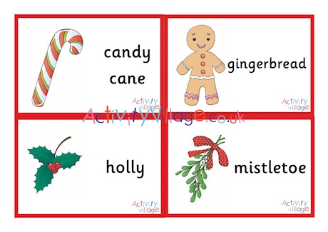 Christmas flashcards - small