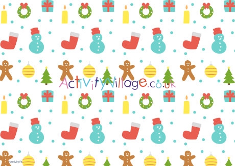 Christmas Fun Scrapbook Paper