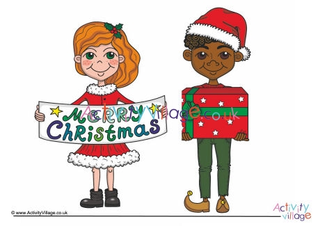 Christmas kids poster