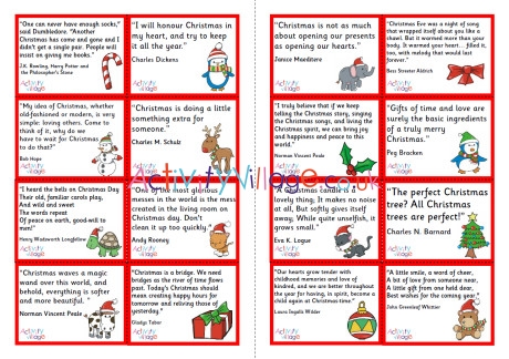 Christmas Quotes Lunch Box Notes