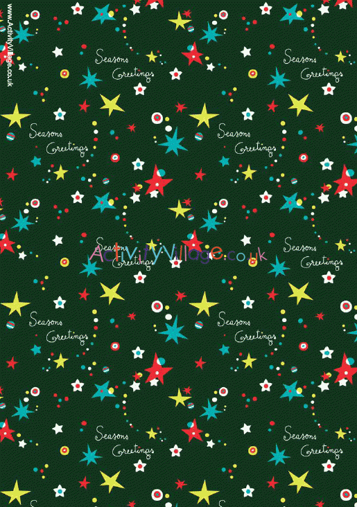 Christmas scrapbook paper - seasons greetings