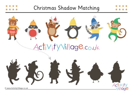  Christmas Shadow Matching  6