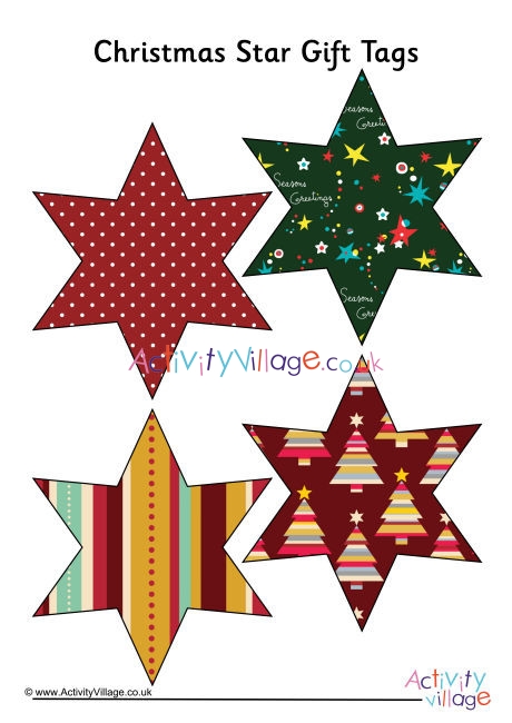 Christmas Star Gift Tags 2