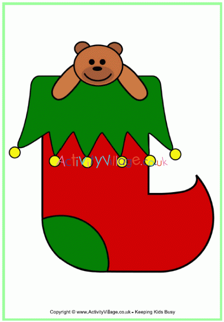 Christmas stocking poster 2