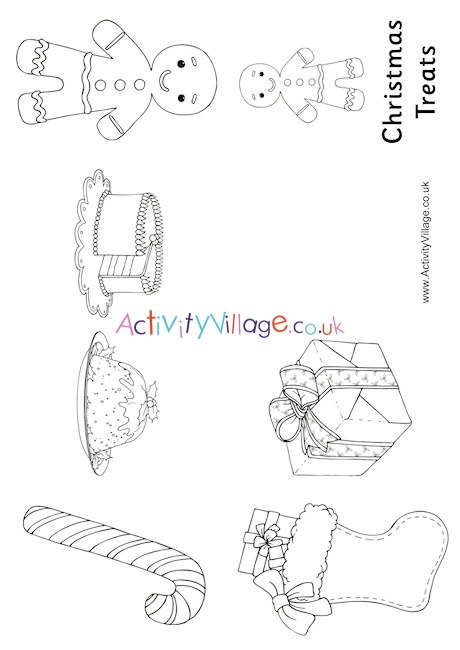 Christmas Treats Colouring Booklet