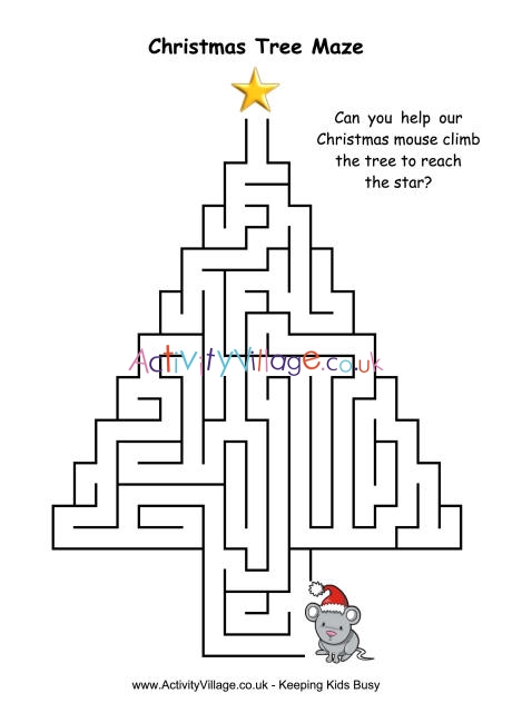 Christmas tree maze 4