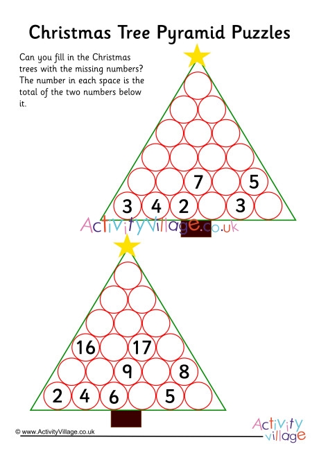 Christmas Tree Pyramid Puzzles 3