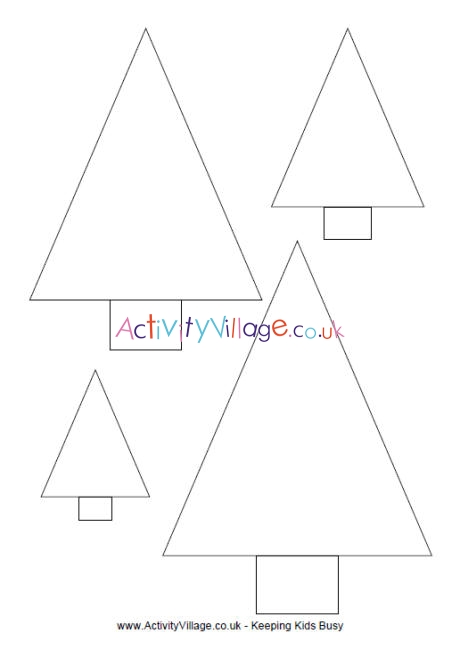 Simple Christmas tree template