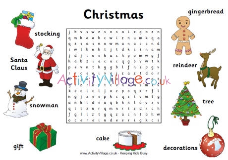 Christmas word search 1 