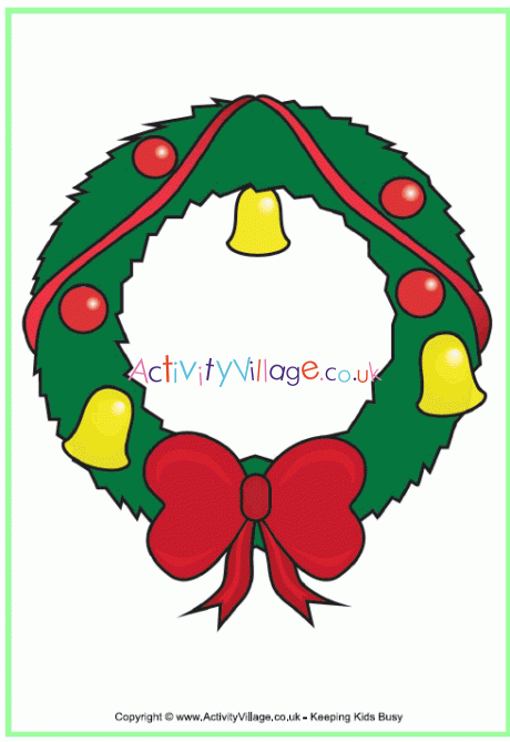 Christmas wreath poster 2
