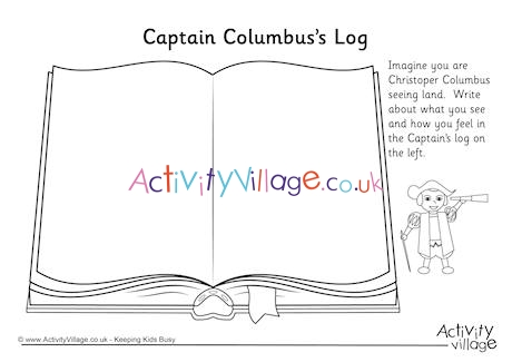Christopher Columbus Captains Log Writing Prompt