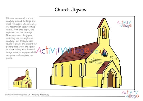 Church Printable Jigsaw