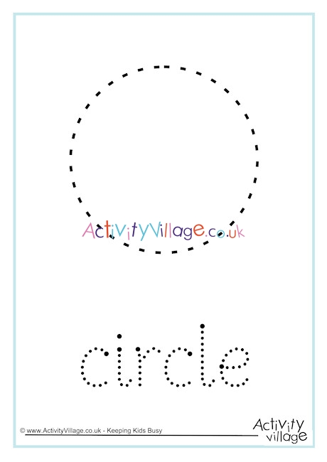 Circle word tracing