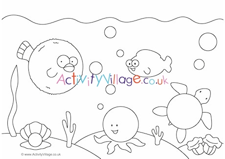 Circles Colouring Page