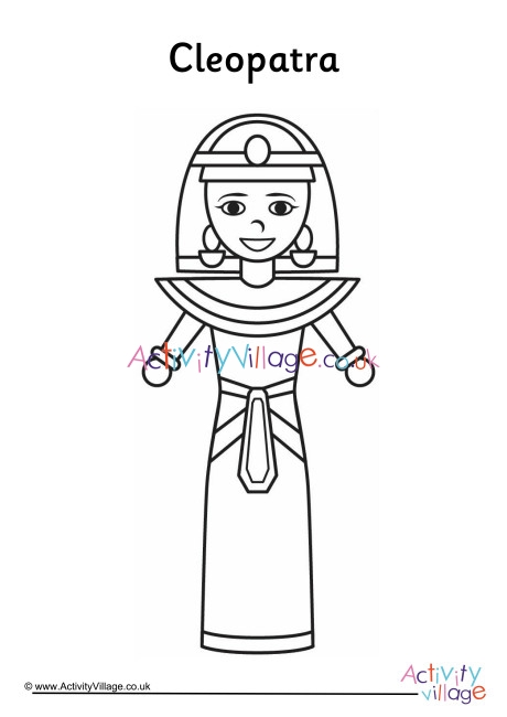 Cleopatra Colouring Page