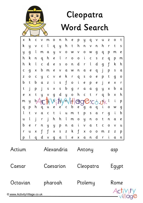 Cleopatra Word Search