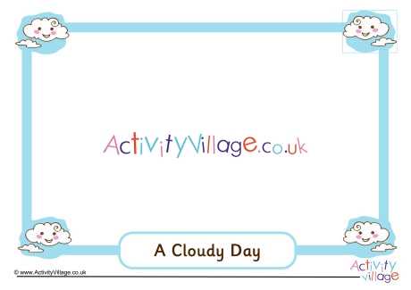 Cloudy Day Picture Frame