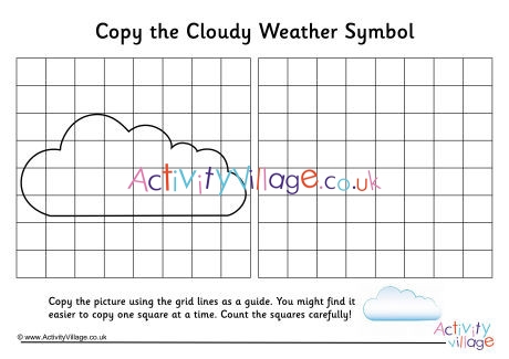 Cloudy Weather Symbol Grid Copy