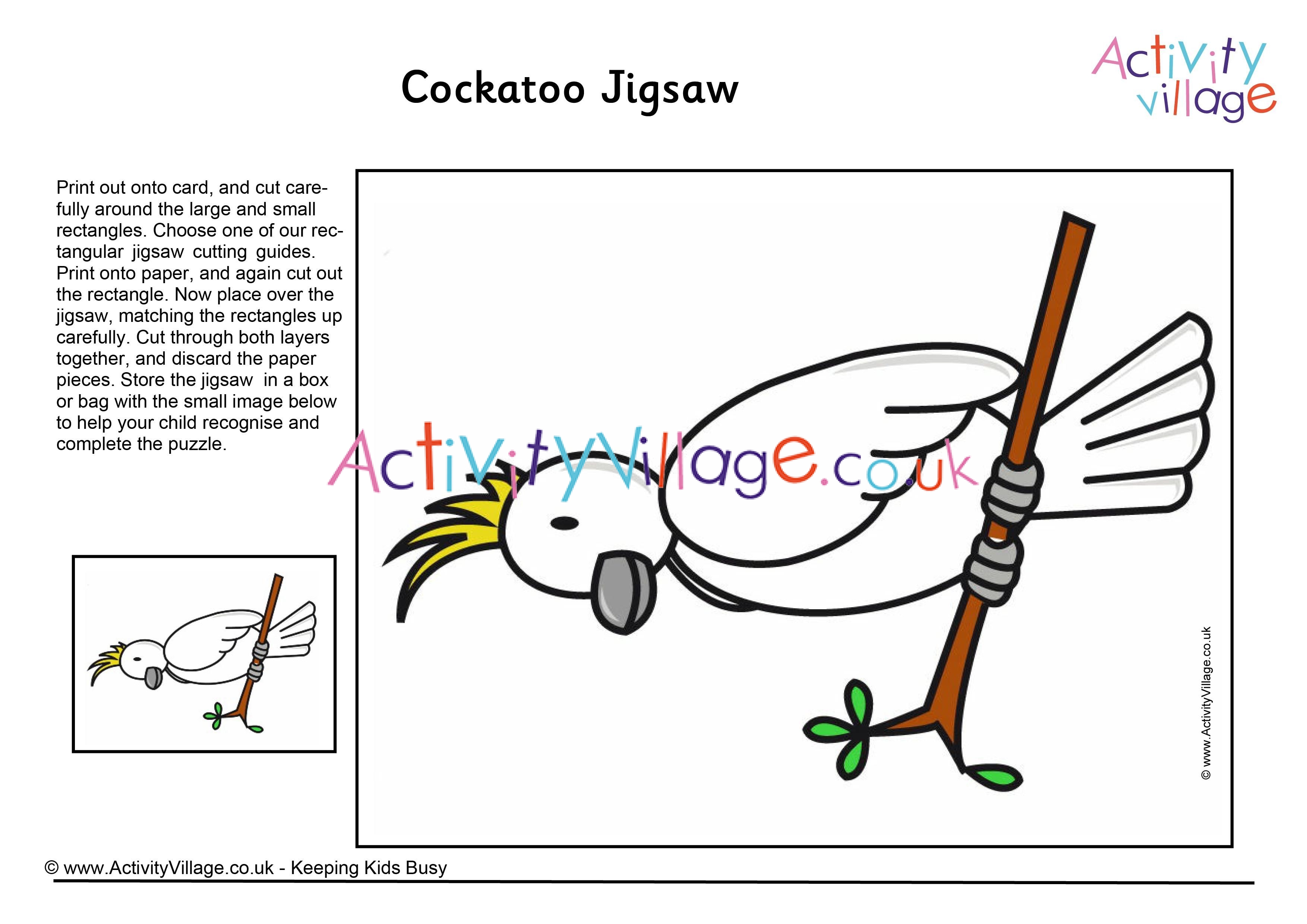 Cockatoo jigsaw