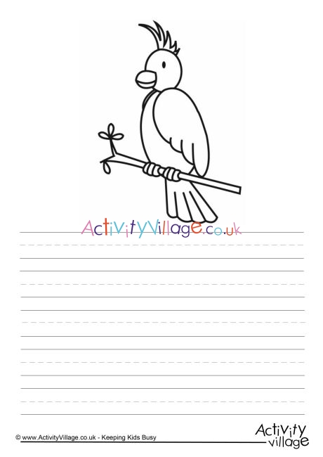 Cockatoo story paper