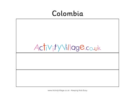 Colombia colouring flag
