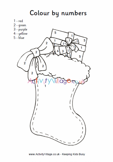 christmas stocking colournumber 2