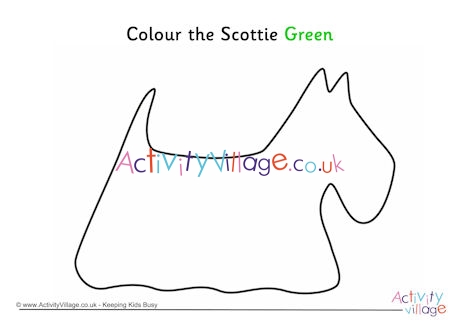 Colour the Scottie green