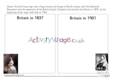 Compare and Contrast Britain in the Reign of Queen Victoria