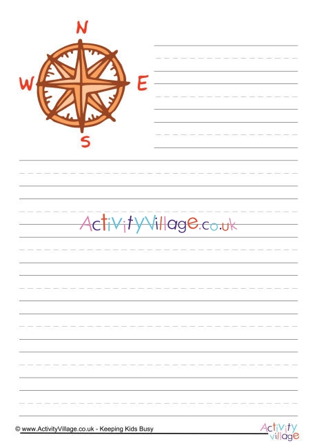 Compass Writing Paper