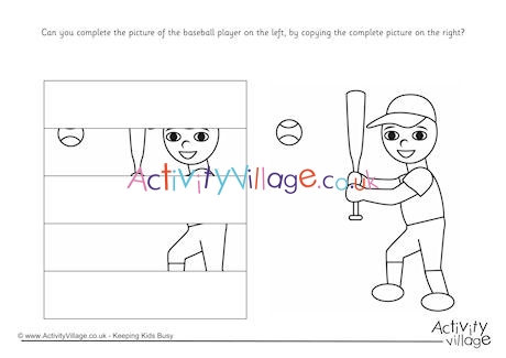 Complete The Baseball Player Puzzle
