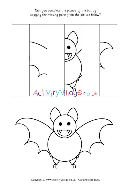 Complete the bat puzzle
